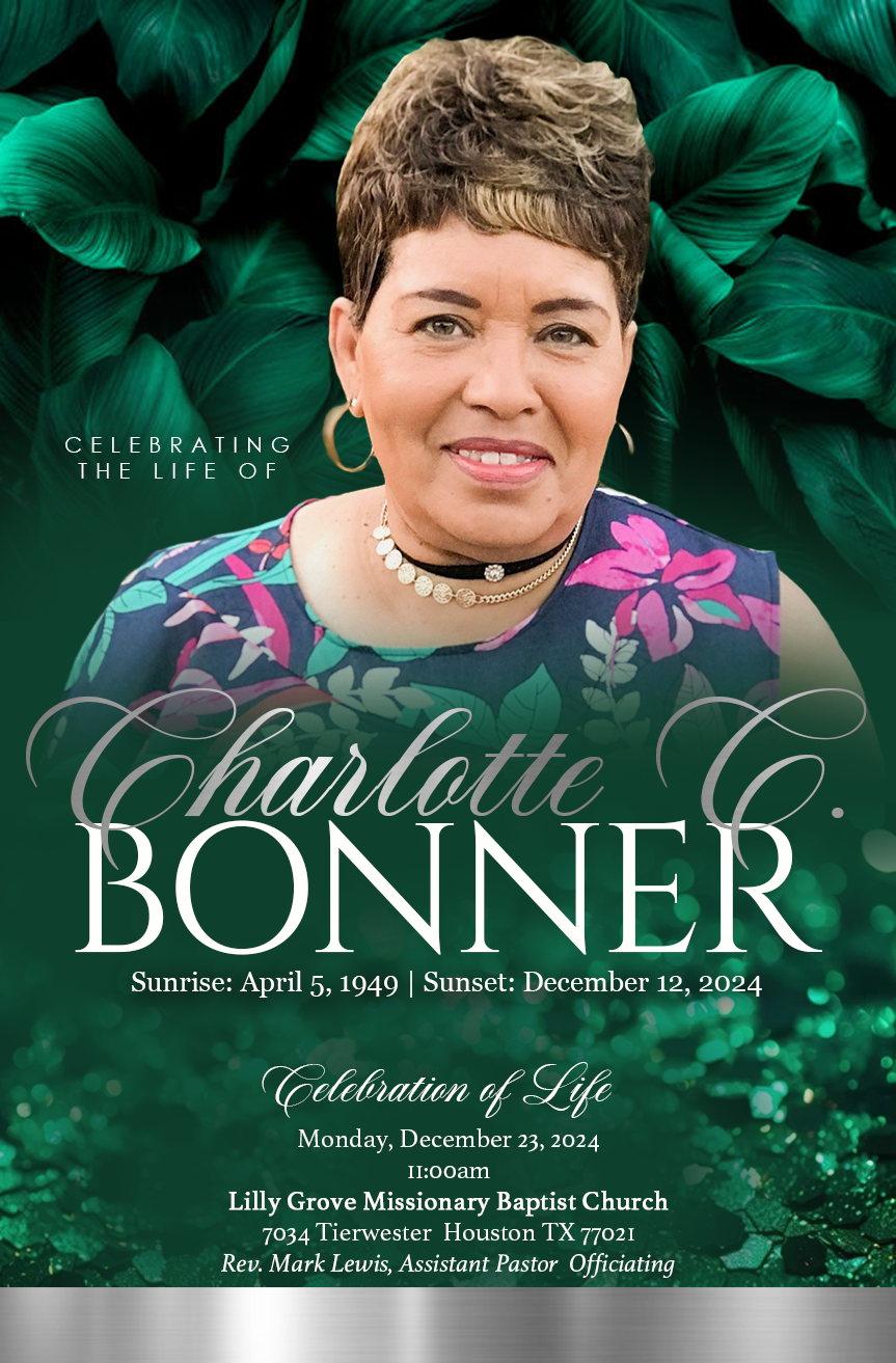 CHARLOTTE C. BONNER 1949 – 2024