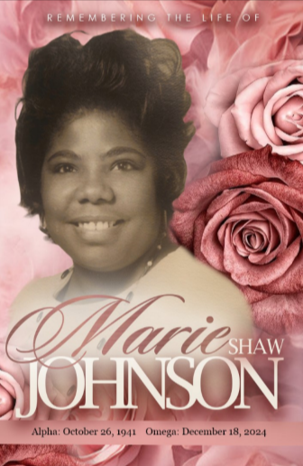 MARIE SHAW JOHNSON 1941 – 2024