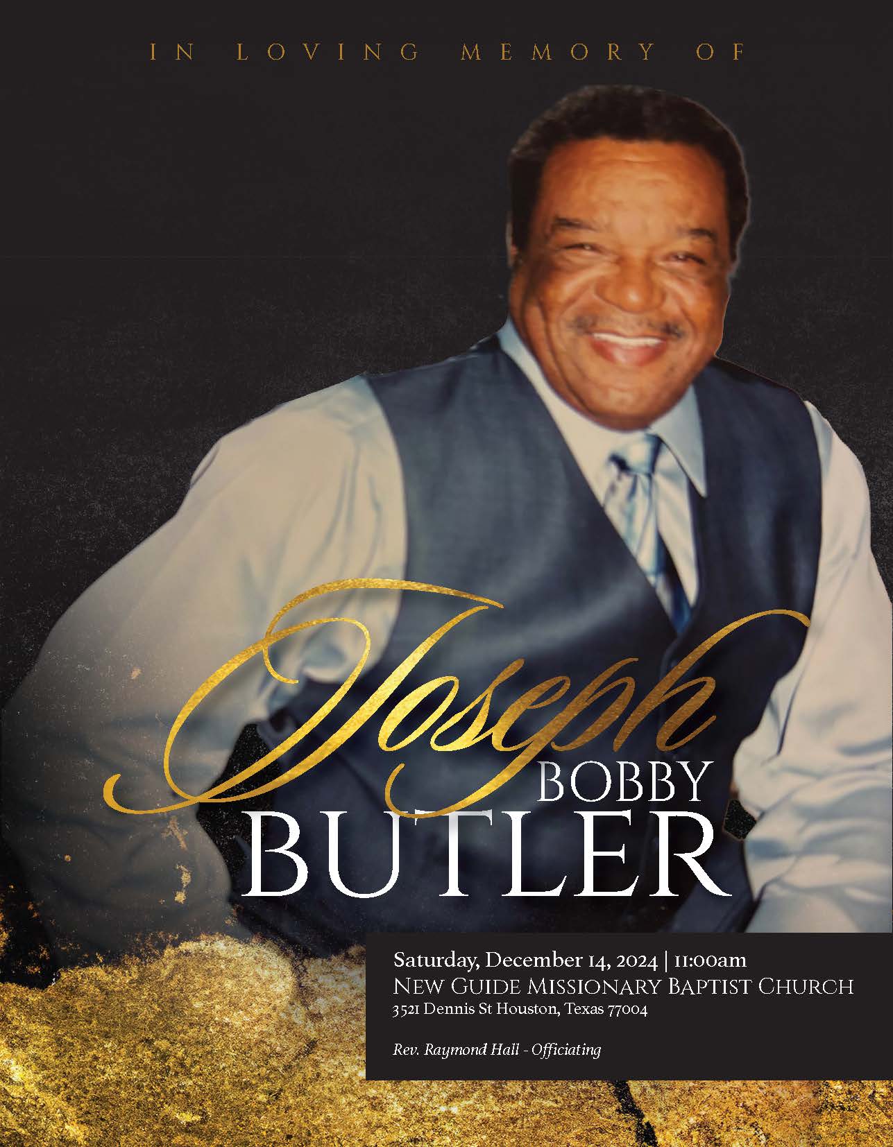 JOSEPH BUTLER 1933 – 2024