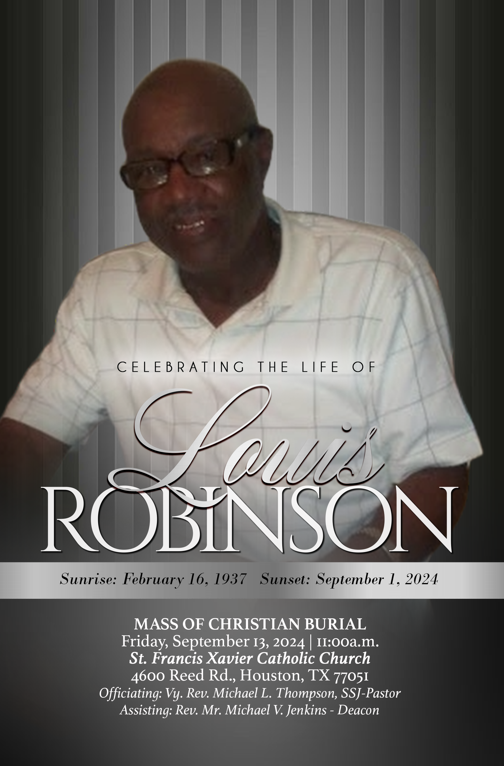 LOUIS ROBINSON 1937 – 2024