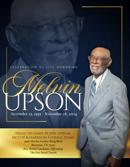 MELVIN UPSON 1933 – 2024