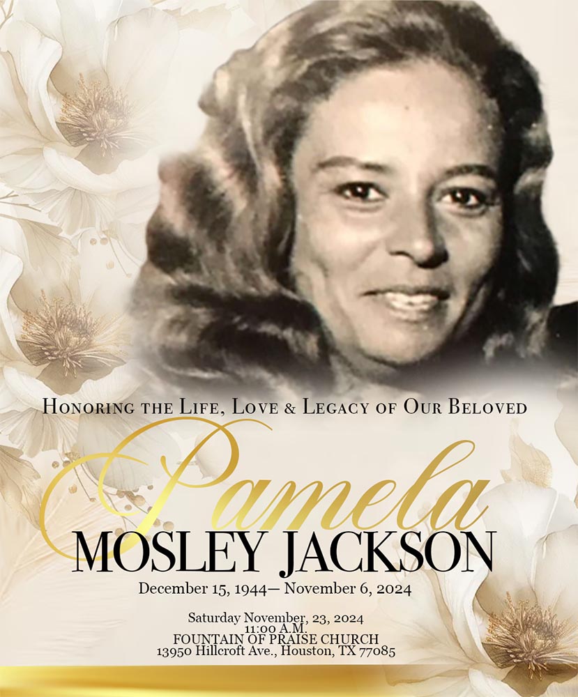 PAM MOSLEY JACKSON 1944 – 2024