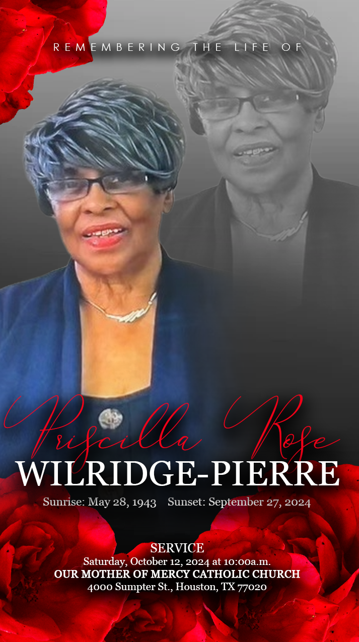 PRISCILLA WILRIDGE 1943 – 2024